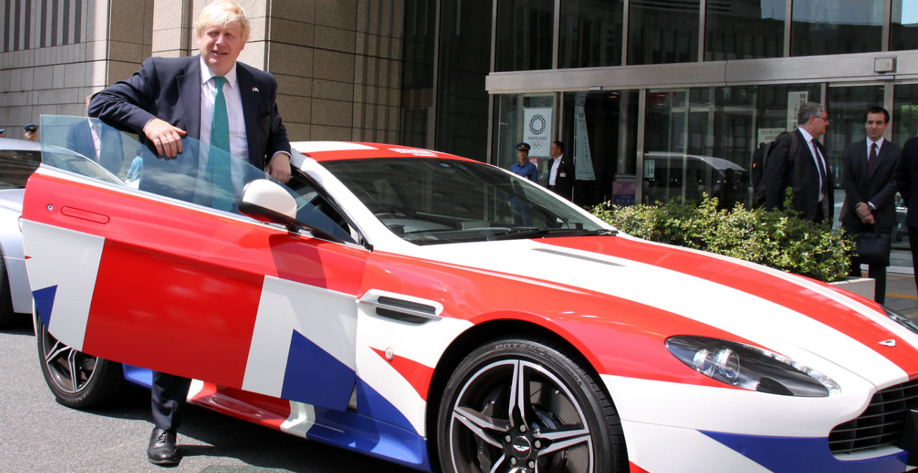 When he was out and about on official business, former UK Foreign Secretary Boris Johnson liked to emphasise Britain's identity. Source: Flickr--UK in Japan- FCO