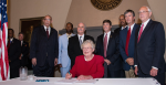 Alabama Governor Kay Ivey signs a ban on abortion on 15 May 2019. Source: Official United States Air Force Website http://bit.ly/31T2k0X