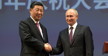 Vladimir Putin and Xi Jinping on 5 June 2019 at the 70th anniversary of establishing diplomatic relations between Russia and China. Source: Russian government website http://bit.ly/31TI27G