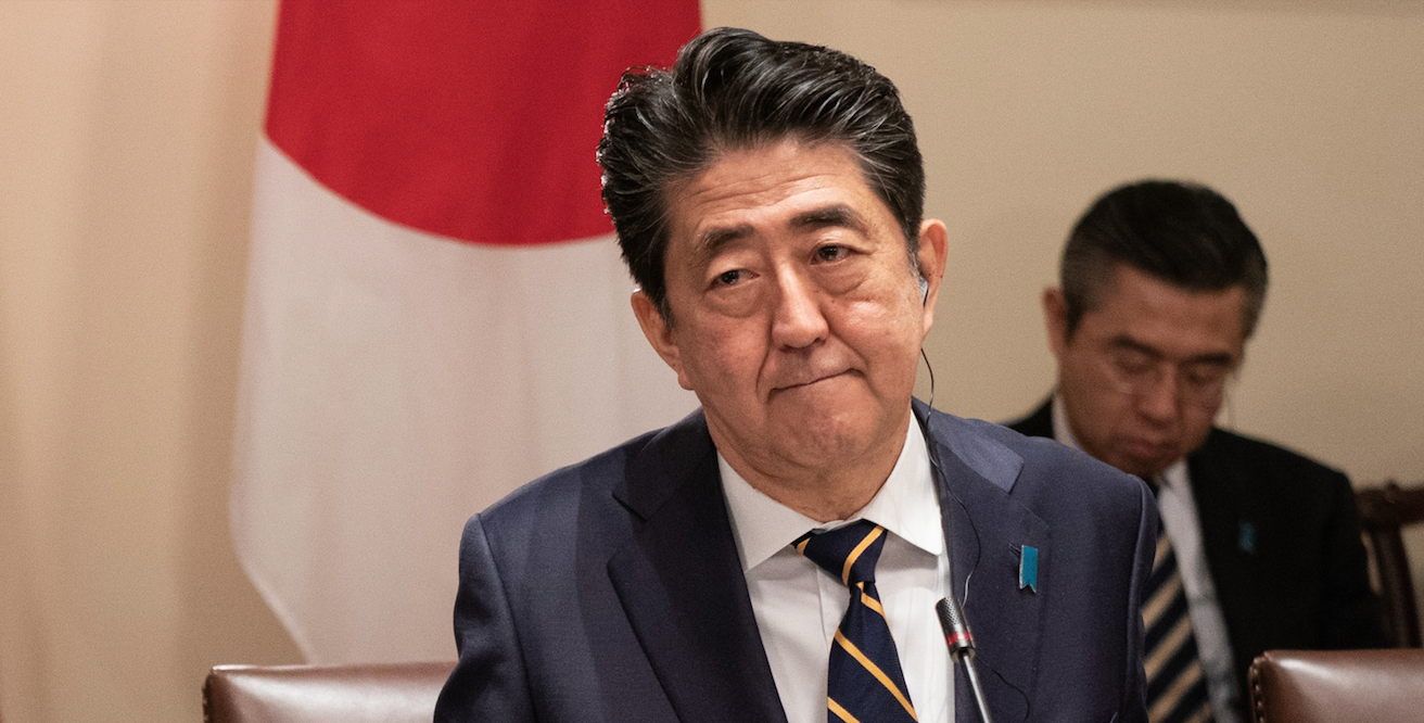 Abe Shinzo at White House on April 26, 2019. Source: Flickr, The White House http://bit.ly/2KfBc4q