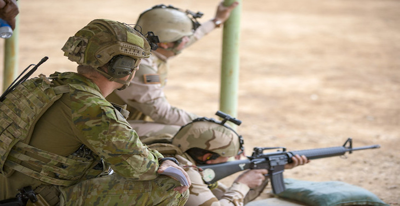 Australian forces in Baghdad. Source: Flickr, US Department of Defence, https://bit.ly/33oUcGm