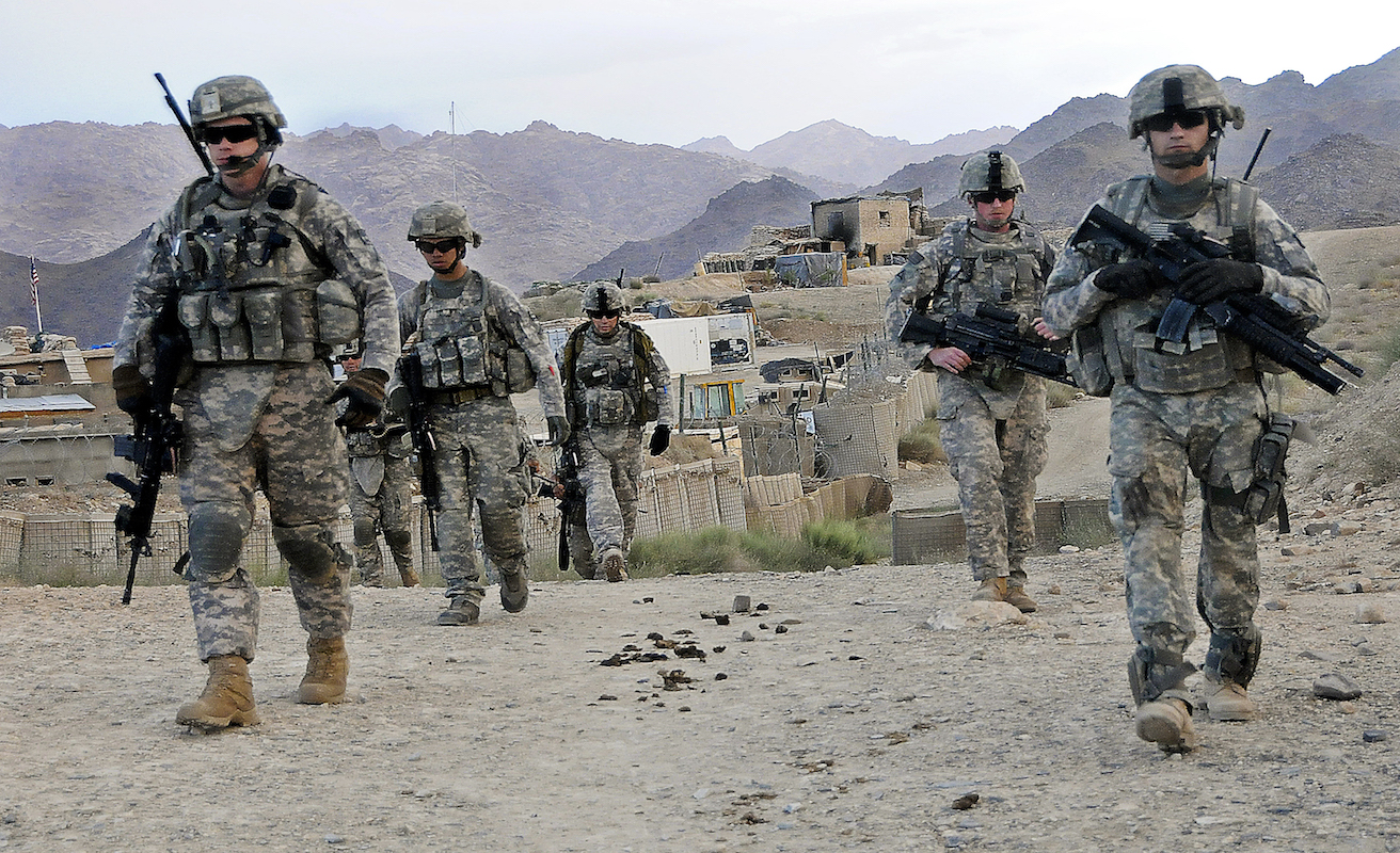 U.S. Soldiers depart Forward Operating Base Baylough, Afghanistan, Source: US Army, Flickr, https://bit.ly/30pmBtP
