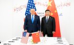  
President Donald J. Trump joins Xi Jinping, President of the People’s Republic of China, at the start of their bilateral meeting Saturday, June 29, 2019, at the G20 Japan Summit in Osaka, Source: The White House, Flickr, https://bit.ly/2Zrfikf