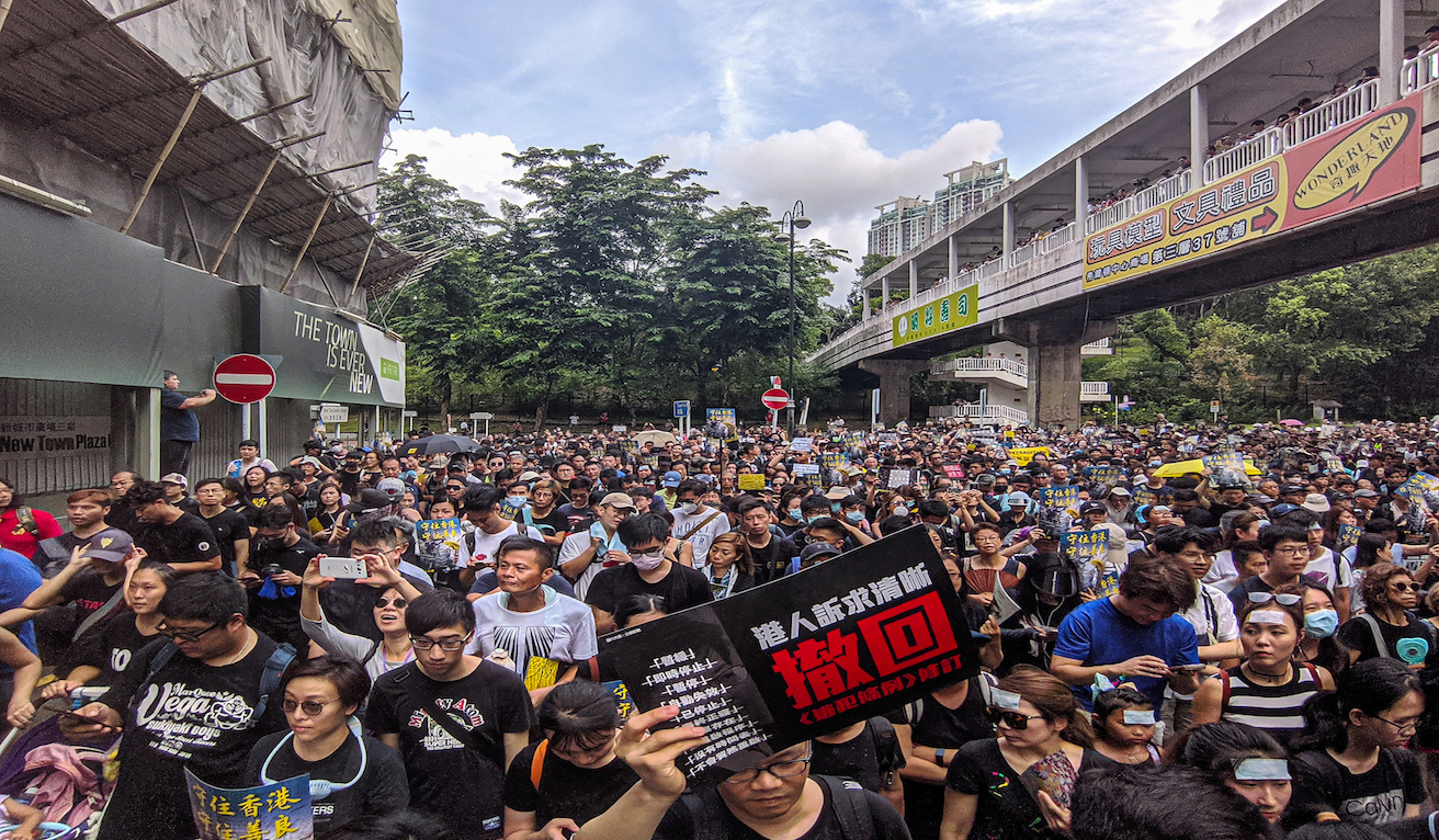 Hong Kong Shatin anti-extradition bill protest, Source: Studio Incendo, Flickr, https://bit.ly/2Pfo70G