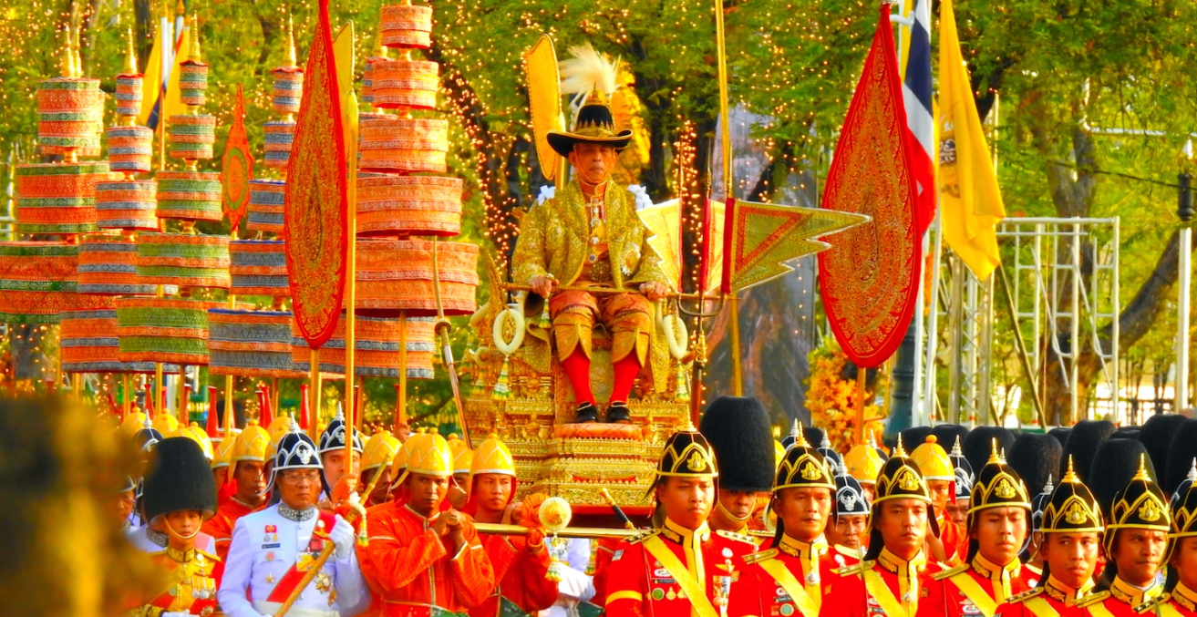 The coronation of King Rama X. Source: Wikimedia Commons.