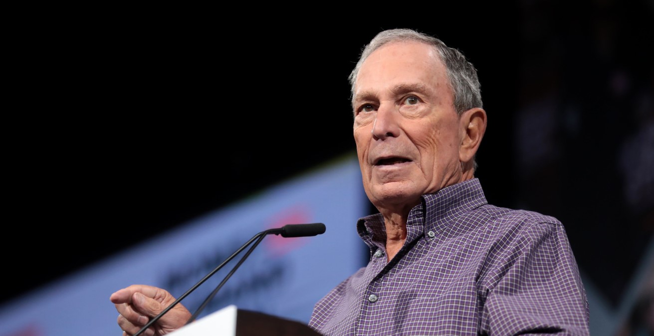 Michael Bloomberg at the Gun Sense Forum. Photo by Gage Skidmore, Flickr. Source: https://bit.ly/2XHth61