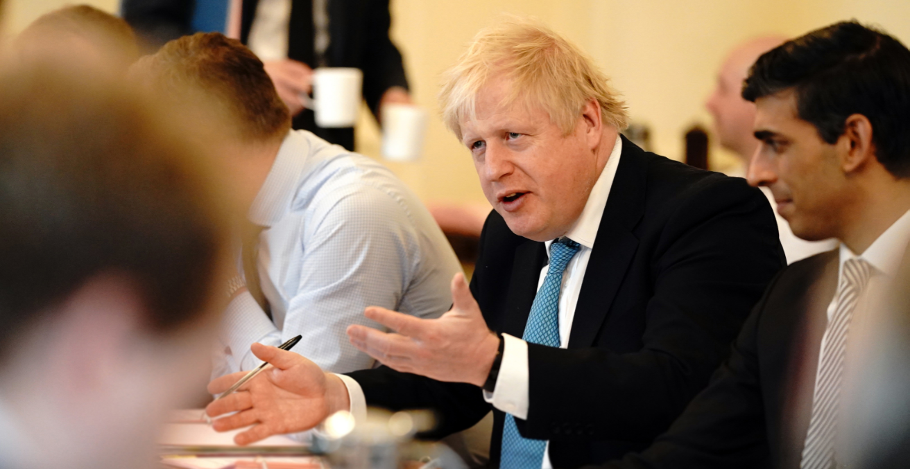 Prime Minister Boris Johnson chairs a meeting inside the Cabinet room at No10 Downing Street, to agree the UK’s negotiating mandate with the EU. Source: Andrew Parsons / No10 Downing Street https://bit.ly/3atN91x