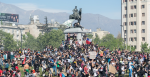 Protesters in Santiago, Chile in 2019. Source: Carlos Figueroa https://bit.ly/38lXTOk
