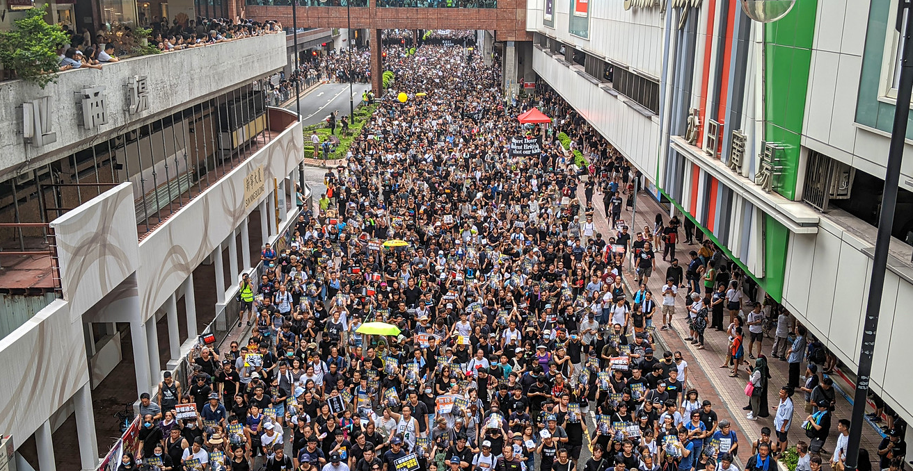 Hong Kong Shatin anti-extradition bill protest. Source: Studio Incendo https://bit.ly/2PQeG5s