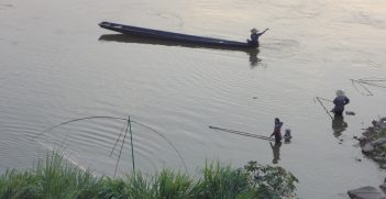 Fishing activities on the Mekong River. Source: Andrea Haefner (supplied by author)