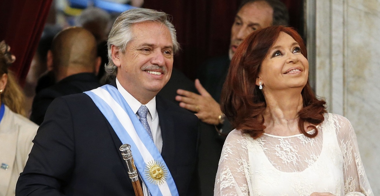 President Alberto Fernandez and Vice President Cristina Fernandez de Kirchner at their inauguration in 2019. Source: Nicolás Aboaf https://bit.ly/2x1oGTt
