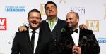 Former Masterchef judges George Calombaris, Matt Preston and Gary Mehigan at the 2016 TV Week Logie Awards. Source: Eva Rinaldi https://bit.ly/319ft83