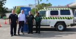 High Commissioner Dr Lachie Strahan and Commander of Australia’s Solomon Islands Police Development Program (SIPDP) Mark Ney provided a 4WD Ambulance for the ST JOHN Ambulance - Solomon Islands in Honiara as part of DFAT's COVID-19 response in the Solomon Islands. Source: DFAT https://bit.ly/3dWxaeP
