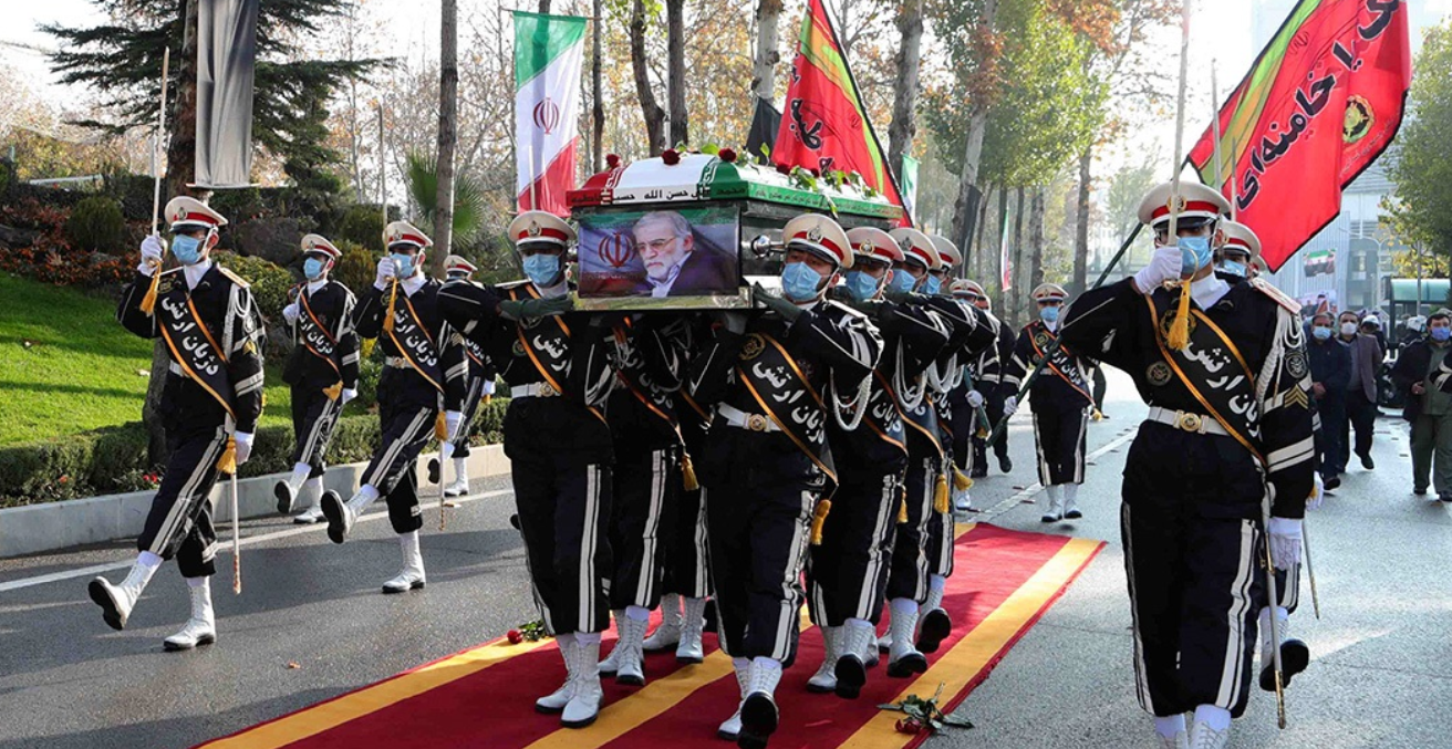 Fakhrizadeh's funeral at the headquarters of the Ministry of Defense. Source: FARS https://bit.ly/37Ql2dj
