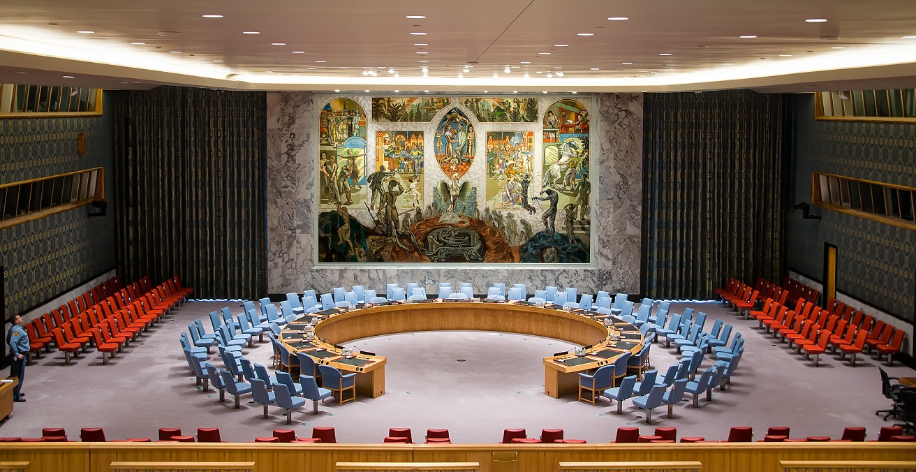 UN Security Council & UN Security Guard. Source: Russ Allison Loar https://bit.ly/2VPvexb