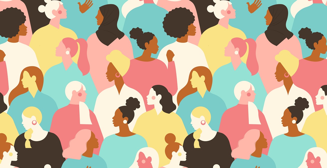 Illustration of diverse women. Source: Angelina Bambina, Shutterstock.