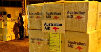 Australian Aid relief supplies. Source: Tony Bransby/DFAT https://bit.ly/3uvYdVA