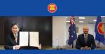 Ambassador of Australia to ASEAN, H.E. Will Nankervis, presented his Letter of Credence to the Secretary-General of ASEAN, H.E. Dato Lim Jock Hoi, through video conference on 15 September 2020. Source: http://aadcp2.org/about-us/