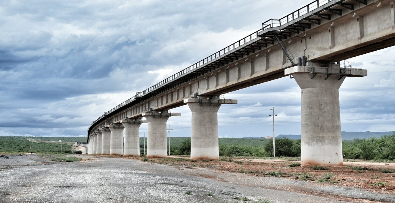 The construction of the Standard Gauge Railway passing through national parks has raised questions about how it will affect the flora and fauna. Although the pillars have been built to reduce human interaction with wildlife, vegetation is yet to be restored back to its original state in some sections. Source: Moses Thiong'o / Global Landscapes Forum https://bit.ly/3HaW5dH