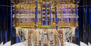 Interior of IBM Quantum computing system. Source: IBM Research https://bit.ly/3GLo9Da 