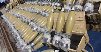 An example of mortar shells. These were seized by the Israeli Defence Force in March 2014. Source: Flickr, IDF, https://bit.ly/3NtIZeB.