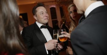 Elon Musk, pictured at the Bloomberg Vanity Fair After Party 2015, supposedly had his wealth increase 1000% during the COVID-19 pandemic. 
Source: Haddad Media, Flickr, https://bit.ly/3JDjBR4.