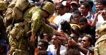 Australia has consistently been active in the Pacific. In 2003 RAMSI Military arrive in the Solomon Islands. 
Source: https://bit.ly/36dlO7H, Flickr, ramsi_images.
