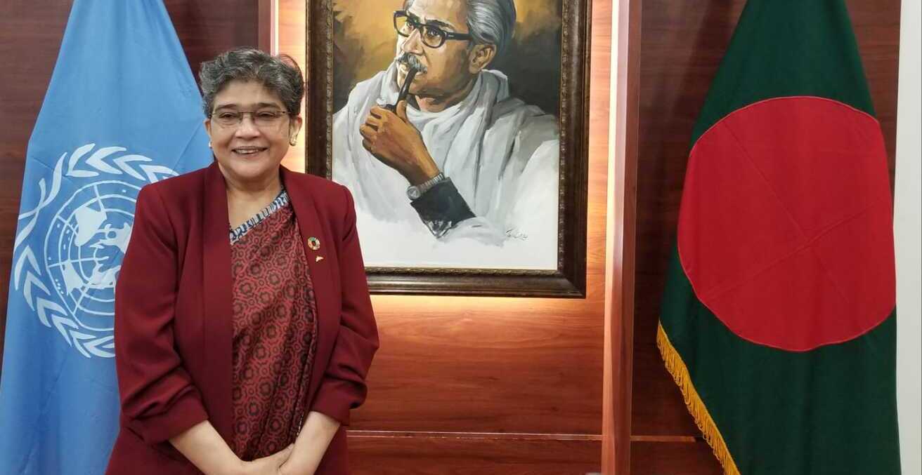 Bangladesh's ambassador to the UN Rabab Fatima in 2020. Source: Rafiq Alam1987, Wikimedia, https://bit.ly/3IEoSqA