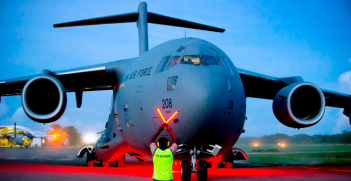 Australia's C17 Aircraft Delivers Thousands of Emergency Supplies to Honiara on 9 April 2014.
Source: Phil Cullinan/Department of Foreign Affairs and Trade.
Source: https://bit.ly/3G7rhKG