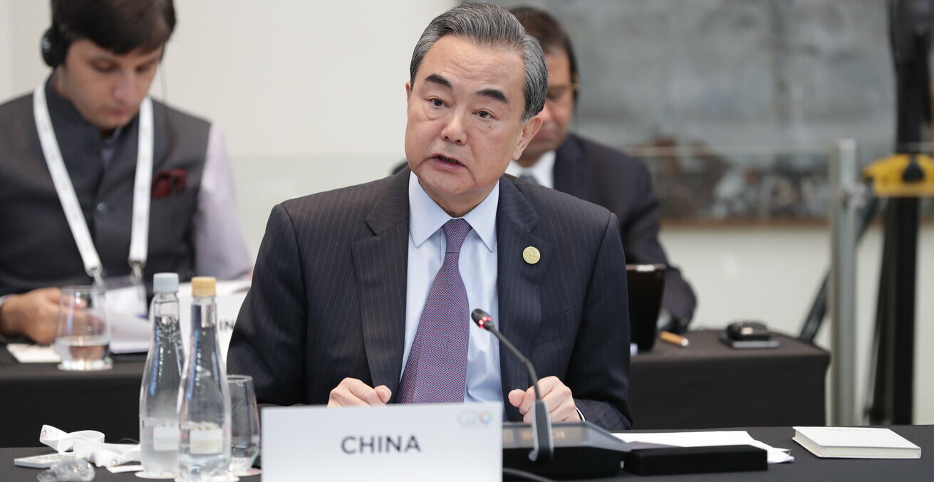 Chinese Foreign Minister Wang Yi at a summit in 2018  Source: https://bit.ly/3az4oUE 
Flickr, G20 Argentina.