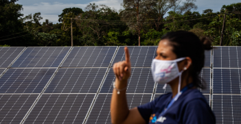 Fazenda Solar Bemol is the largest solar energy farm in the northern region of Brazil. 
Source: International Monetary Fund/ Flikr.
https://bit.ly/3NM2Jtg