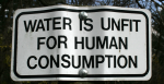 water is unfit for human consumption
Global Water Shortage Looms In New Century (Many more signs like this to come)
Source: woodleywonderworks / Flikr.
https://bit.ly/3b4QWby
