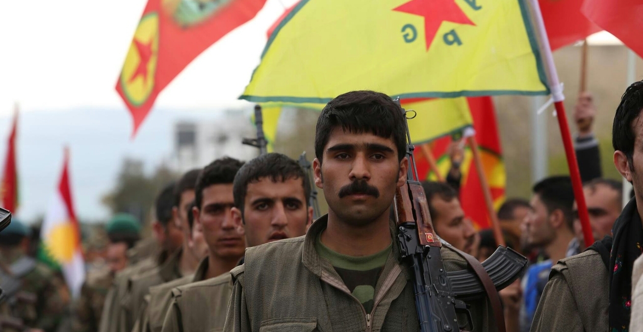 PKK Soldiers stand together. Source: Kurdishstruggle, Flickr, .https://bit.ly/3RufgUP