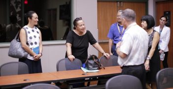 Outgoing Secretary General of the Pacific Islands Forum Dame Meg Taylor at the Forum in 2016.
Source: apcsspao, Flickr,  https://bit.ly/3PQsFFH.