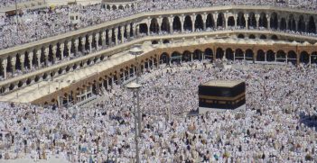 The Hajj in 2008. 
Source: Al-Jazeera English, Flickr, https://bit.ly/3ATAaGS. 