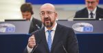 President of the European Council Charles Michel speaks at the 23-24 June European Council, where MEPs welcomed the decision to open the EU’s doors to Ukraine and Moldova.  Source: European Parliament, Flickr, https://bit.ly/3P8rQHh