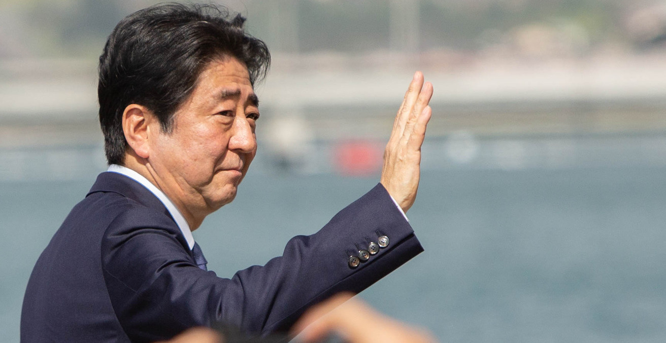 Shinzo Abe at Pearl Harbour in 2016. Source: Anthony Quintano, Flickr, https://bit.ly/3cIalzT.