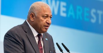 Prime Minister of Fiji, Frank Bainimarama. Source: UNclimatechange https://bit.ly/3Khpjt5