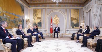 Meeting being held by Tunisian President. Source: Greek Ministry of Foreign Affairs, Flickr, https://bit.ly/3R7sfLe