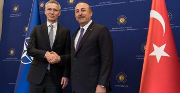 NATO Secretary General Jens Stoltenberg meets with the Minister of Foreign Affairs of Turkey, Mevlut Cavusoglu. Source: NATO https://bit.ly/3Rbqv41