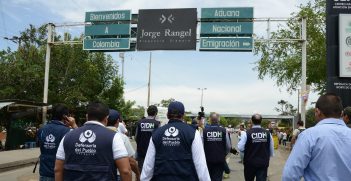 The Colombian side of the Simon Bolivar Bridge. Source:  Daniel Cima/CIDH https://bit.ly/3VbqteI