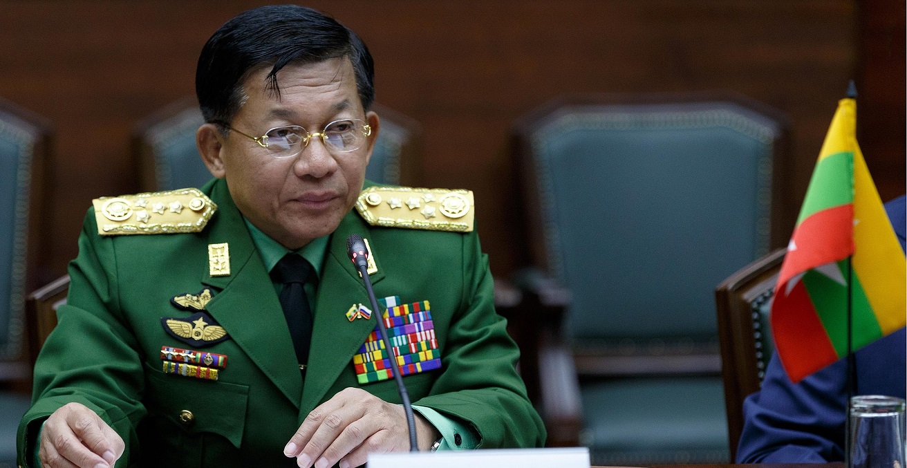 
Commander-in-Chief of the Myanmar Armed Forces Min Aung Hlaing. Source: Vadim Savitsky, mil.ru https://bit.ly/3CUPgMV