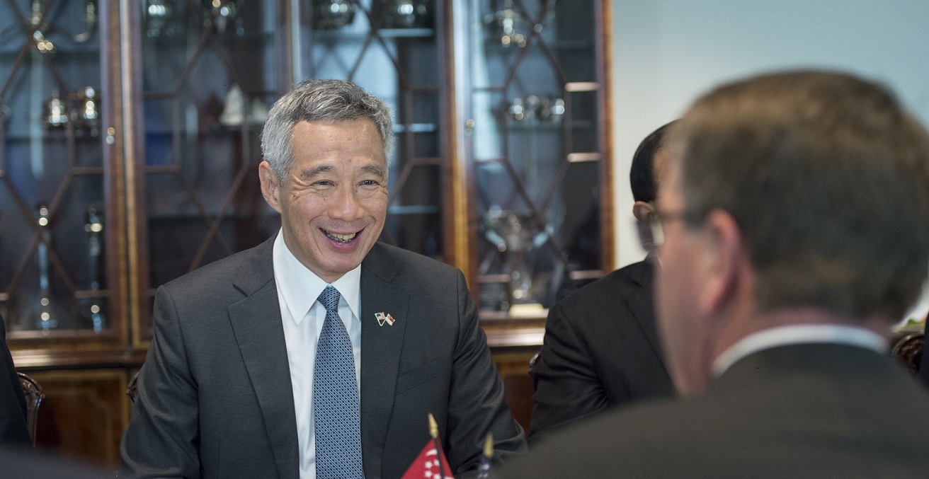 Prime Minister of Singapore Lee Hsien Loong during a meeting at the Pentagon in Washington. Source: U.S. Department of Defense/bit.ly/3NMTZ7q