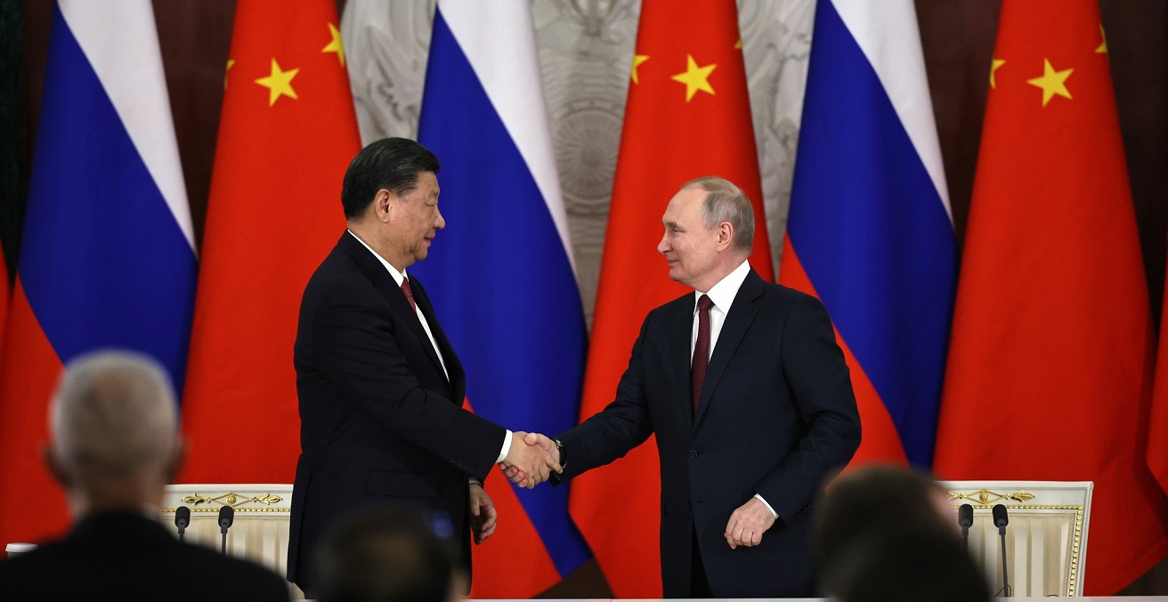 Vladimir Putin and President of the People’s Republic of China Xi Jinping made statements for the media following the Russian-Chinese talks. Photo: Vladimir Astapkovich, RIA Novosti http://www.en.kremlin.ru/events/president/news/70750/photos/70670