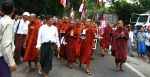 Monks Protesting in Burma, 2007. Source: racoles/http://bit.ly/3FGu0eW