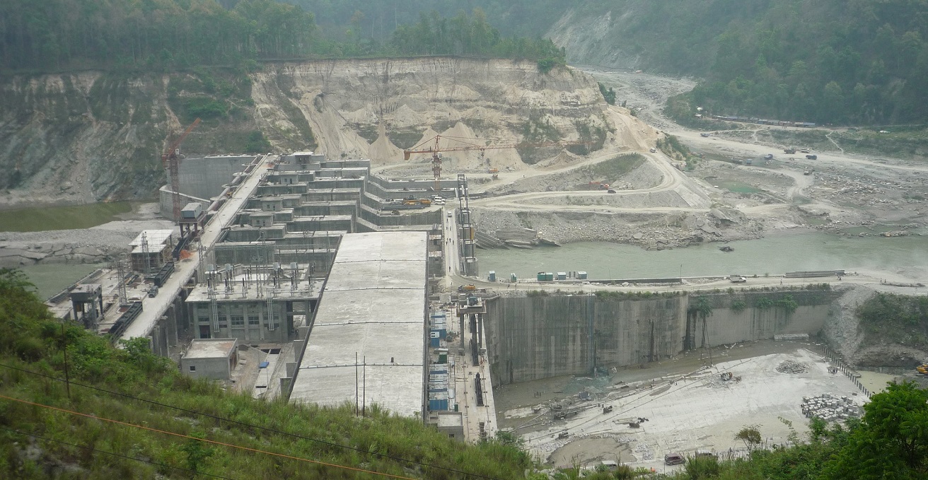 The Teesta Low Dam is under construction in West Bengal, India. Source: International Rivers/https://bit.ly/3HtIijR