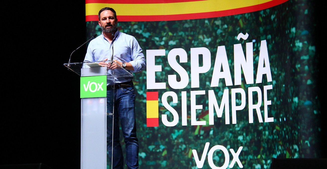 Vox rally in Vigo with Santiago Abascal. Source: Contando Estrelas/https://bit.ly/3rAXw1E