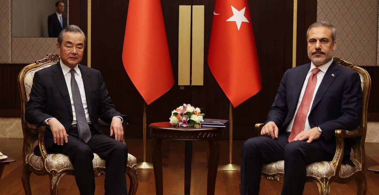 Türkiye Foreign Minister Hakan Fidan meets with Chinese Foreign Minister Wang Yi. Source: Republic of Türkiye Ministry of Foreign Affairs Facebook / https://bit.ly/3sEEvM2