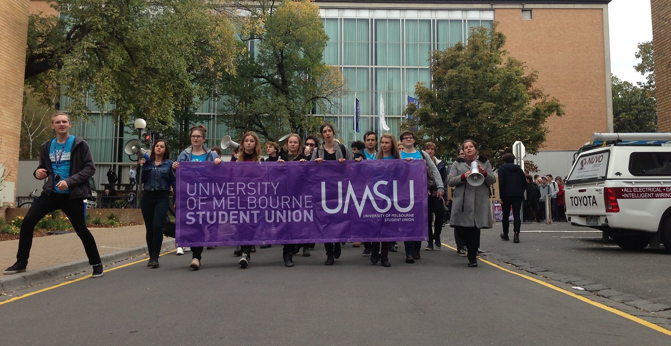 University of Melbourne Student Union. Source: UMSU / https://www.flickr.com/photos/umsuunimelb/8742102197/