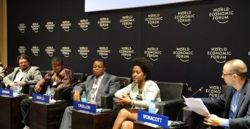 Erik Charas, Mahmud Johnson, Peter Mahmoud Msolla, Ory Okolloh, Peter Wonacott - World Economic Forum on Africa 2010. Source: WEF / https://rb.gy/6s23j